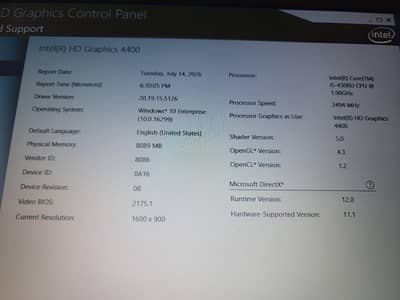 core i5 4th gen 8gb ram 240gb SSD 1gb graphic card