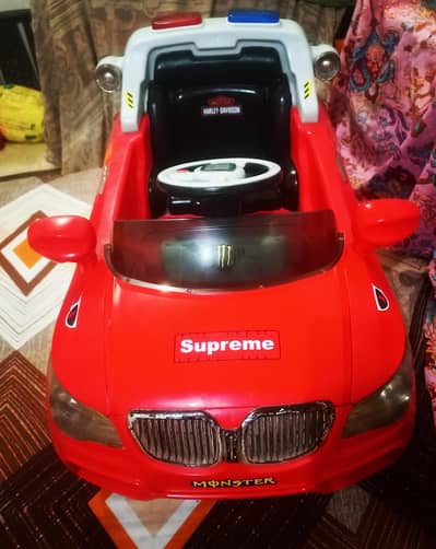 imported kids baby car self drive (battery, charger , music , All ok