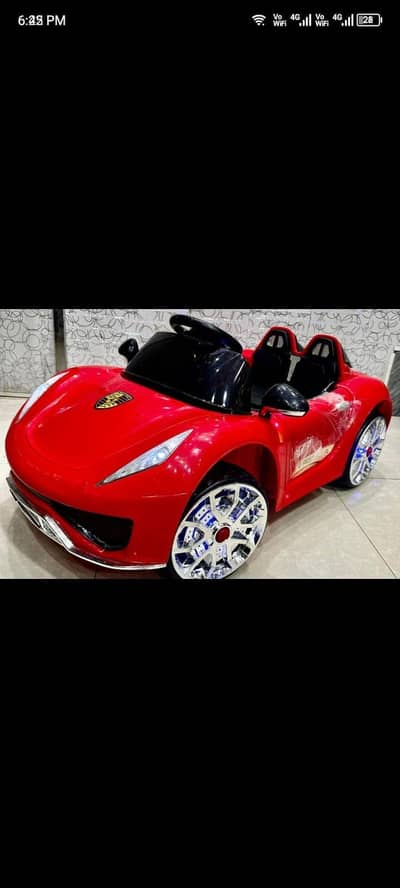 Porsche electric car wheel with spring and lights
