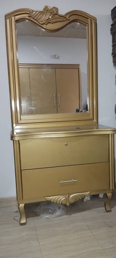Bed Set with Wardrobe, Dresssing Table, Mattress, Side Tables