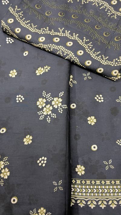 bin Saeed printed 3 piece minor defect