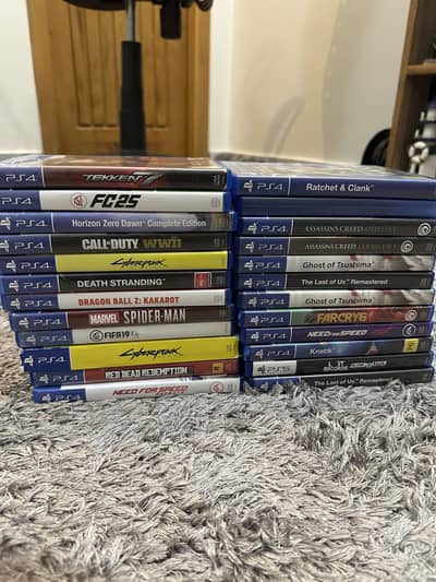 PS4 games  dragon ball z nfs  TEKKEN 7 cyberpunk cricket 26 spiderman