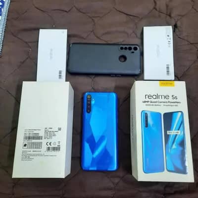 Realme 5s  with box for sale