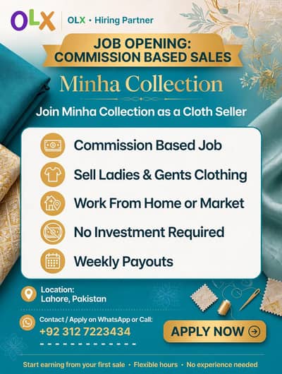 COMMISSION BASED SALES JOB - Minha Collection
