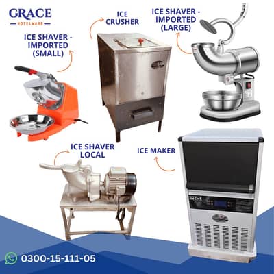 Ice Crusher/ Burf Shaver/ Ice Maker Machine/ Milk Chiller/ Boiler