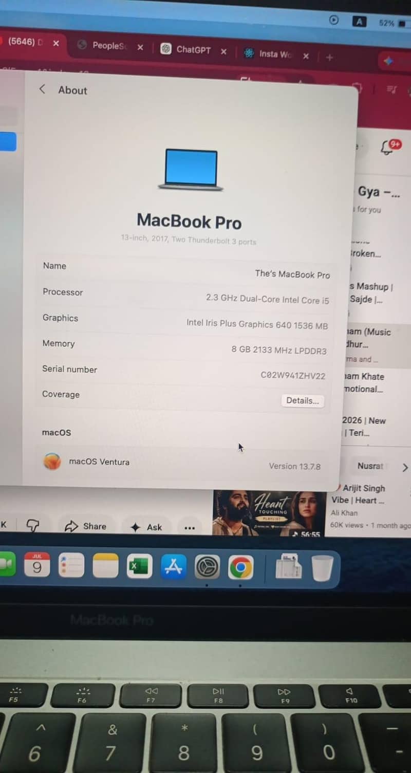 Macbook pro 2017 1