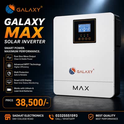 Galaxy MAX Solar Inverter – Pure Sine Wave | MPPT Technology,Inverter