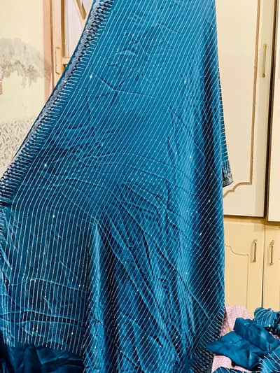 Saree in zinc color