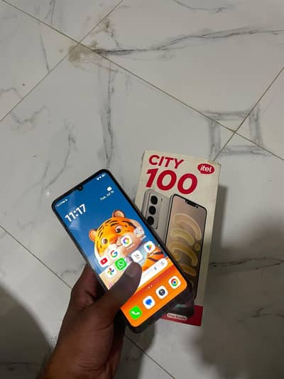 Itel City 100 6+12/128 PTA official approved with box cable urgent sal