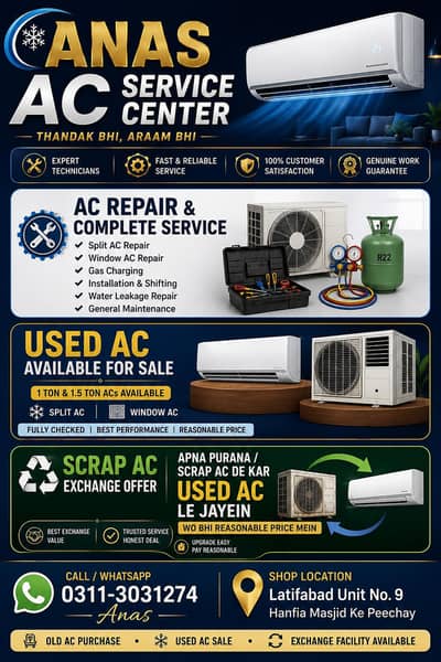 AC Repair and Sell/ Purchase