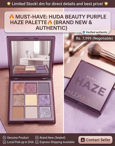 HUDA BEAUTY PURPLE HAZE PALETTE