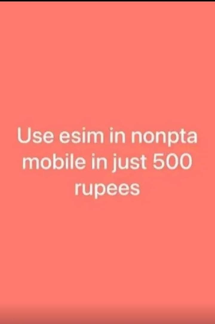 iPhone  non PTA all model working E SIM 0