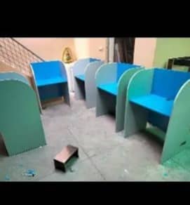 cluster | study table | computer table | work station | office table 9