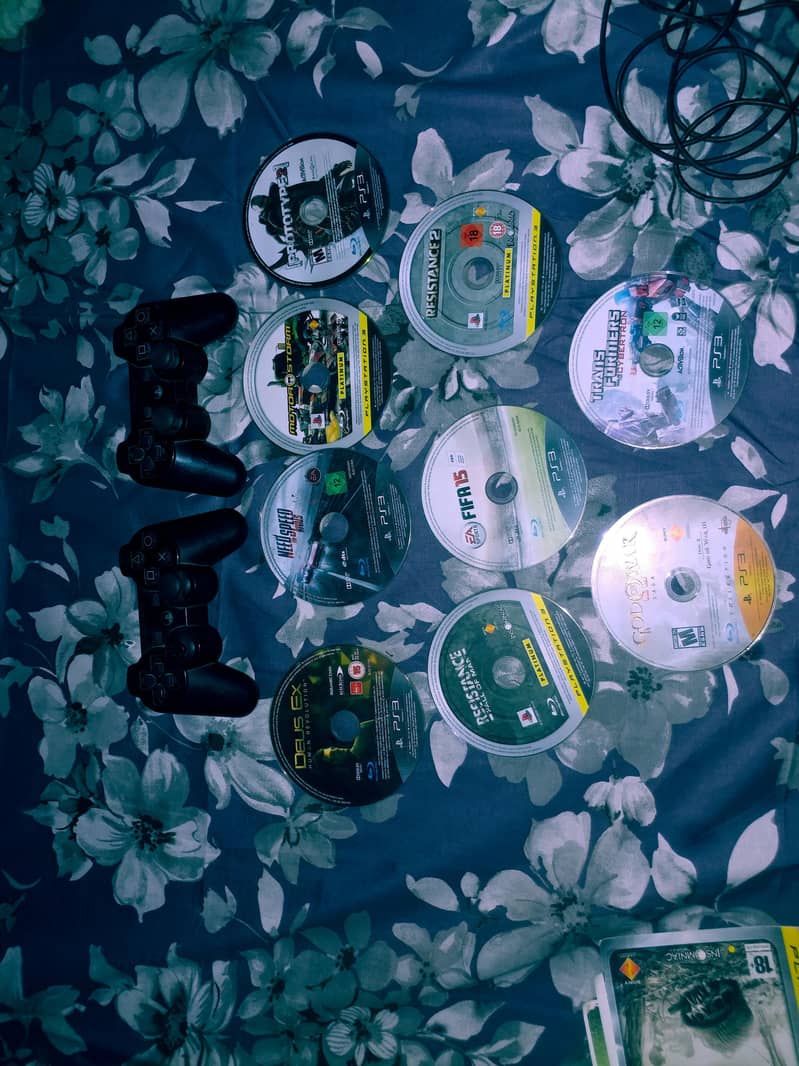 ps3 original controller s or 9 ps3 games 1