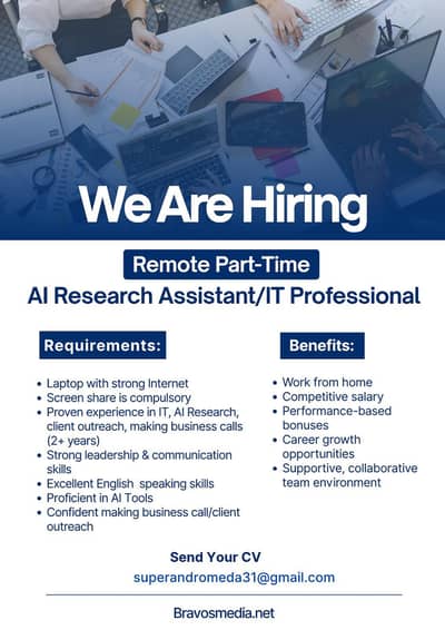 Part-Time AI Research & Client Outreach Executive — Work From Home