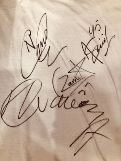 Real cricket players signature with prove