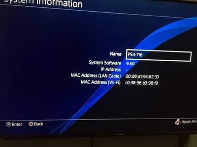 ps4 fat vr:9.60  500gb