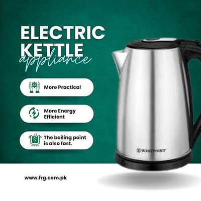 2L Electric Water Kettle | Auto Shut-Off | Stainless Steel