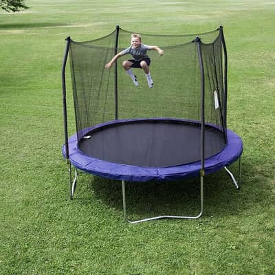 Kids Trampolines 10 Foot Round Trampoline and Enclosure with spring