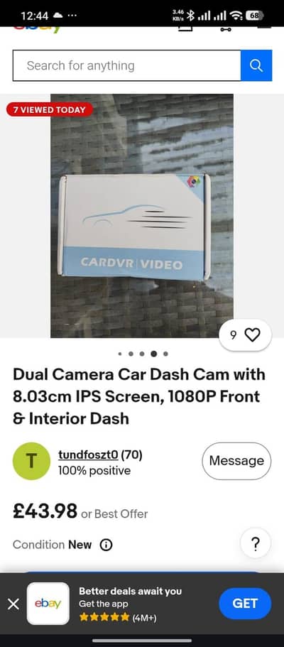 car dash camera with ips screen