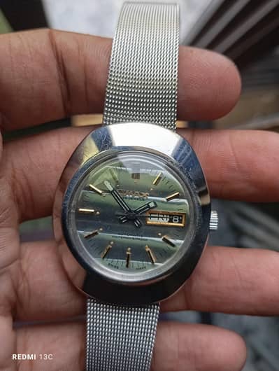 vintage omax automatic watch.