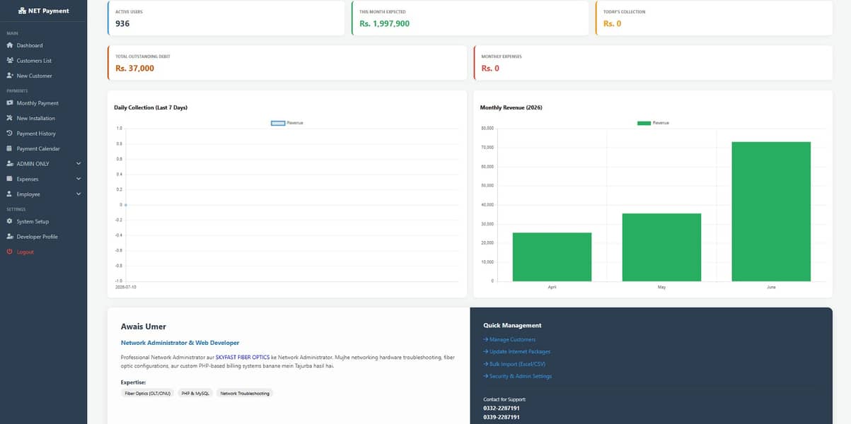  ISP Billing & Management System / Customer Panel – Full Software 13