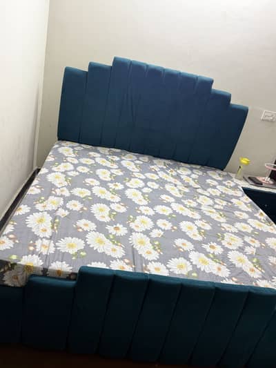Bed with dressing table