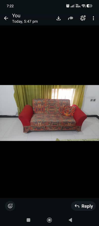 2 seater sofa cum bed