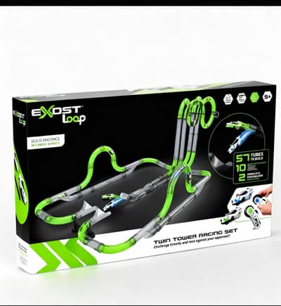 *EXOST Loop Twin Tower 57-Piece Gravity Race Track Set*