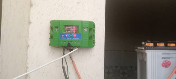 Solar system with small controlar & battery
