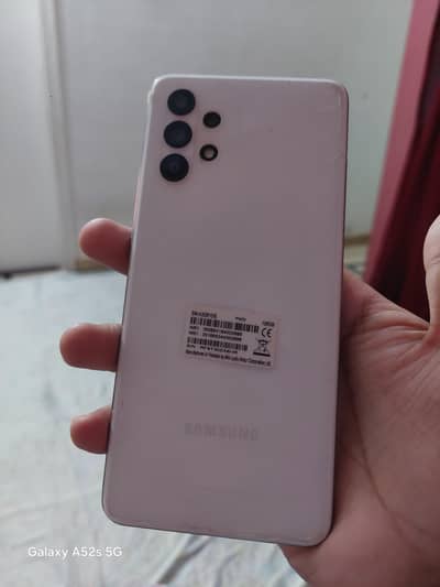 samsung a32 mobile with complete box phone brand new condition