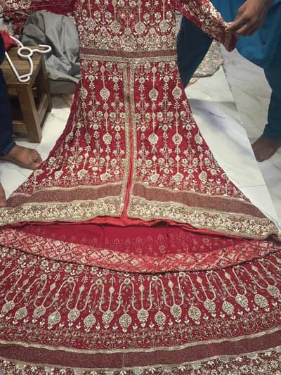 Bride lehnga 3 peice gawon style shirt border dubata