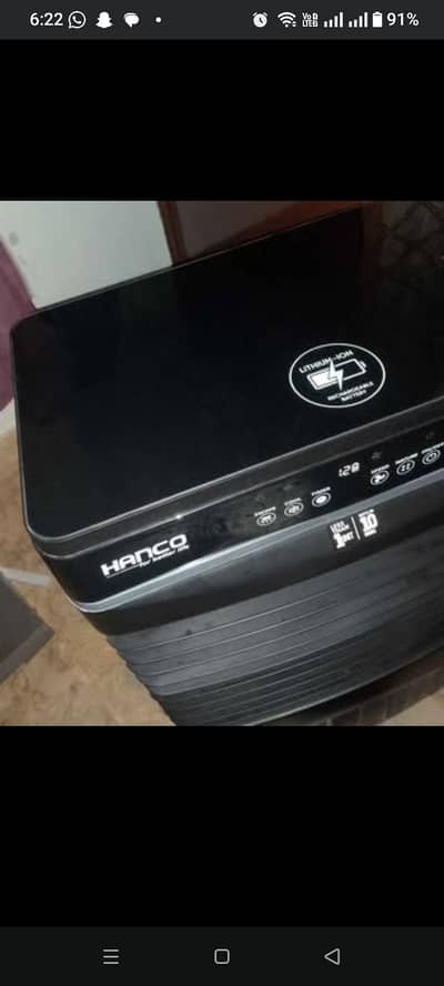 Hanco Room Cooler Ac/DC rechargeable lithium battery 80 watts