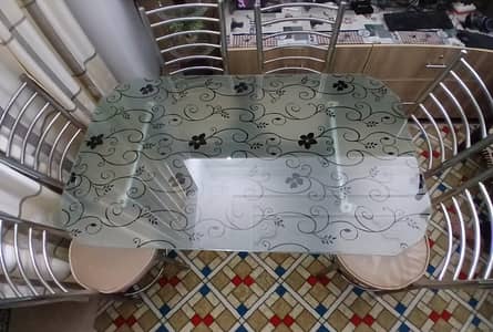 #DINING TABLE AND 6 CHAIRS