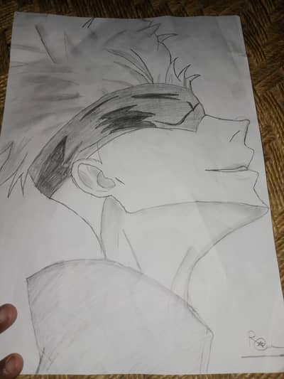This is a beautiful sketching of gojo