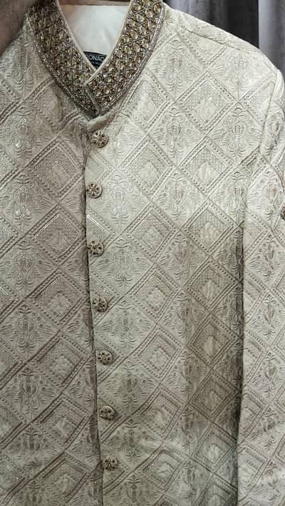 Branded Designer Sherwani – Worn Once – Like New