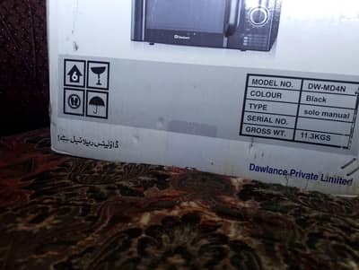 new Dawlance company oven