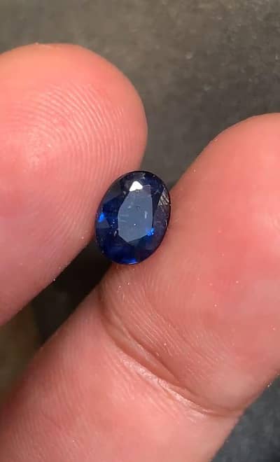 natural blue sapphire with certificate