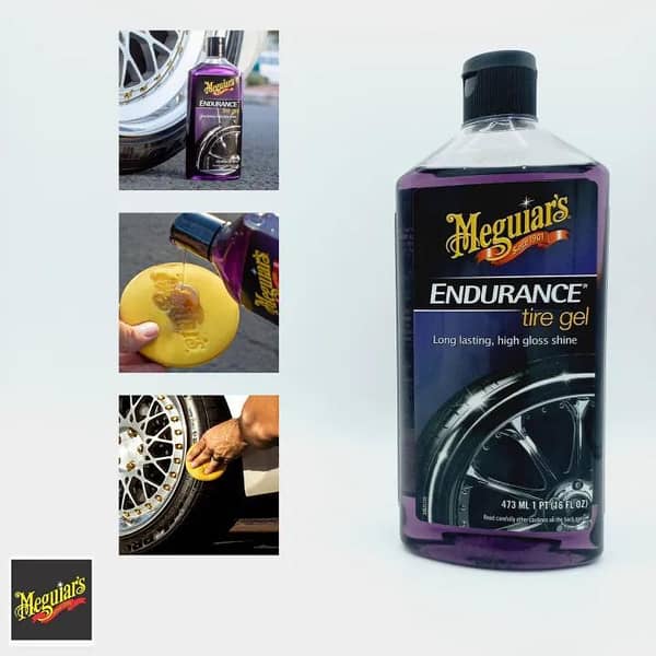 Meguiar's Endurance Tire Gel 473ML Premium Tire Gel for a Lasting Glossy Shine