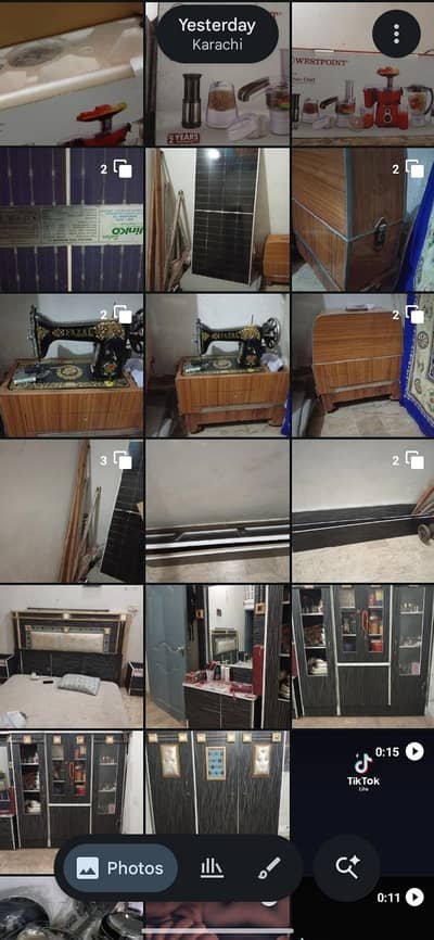Bad Set , Kitchen chef , Silai Machine,Solor panel