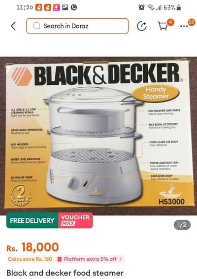 Black & Decker handy Steamer