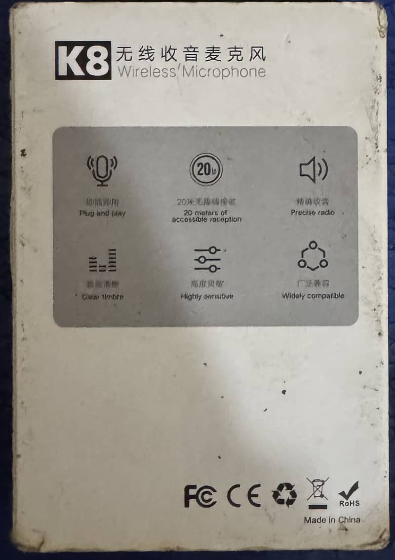 K8 wireless microphone. 3
