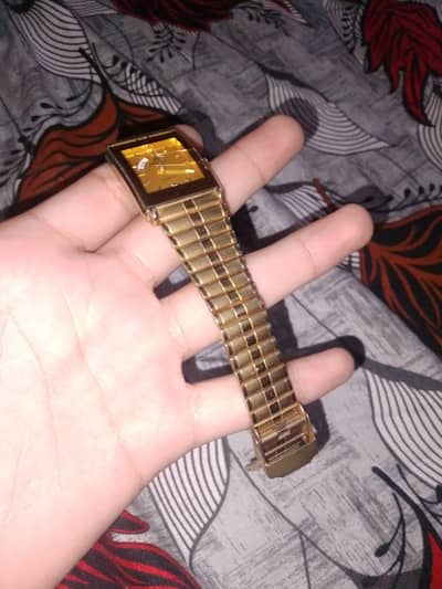 Mema watch 22k electro gold plated