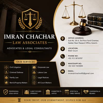 Family Court, Civil Court & Criminal Lawyer Karachi Law Firm for Legal