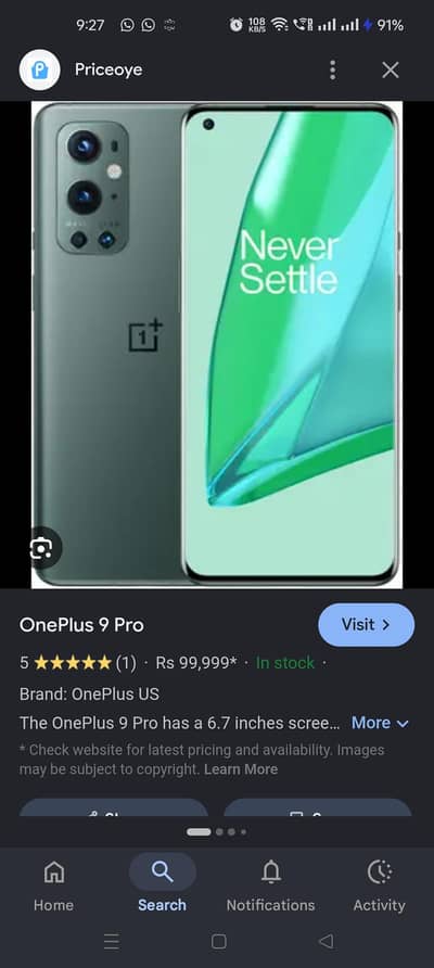OnePlus 9pro for seal . . . 10 by 9 all ok hai koi masla ni hai