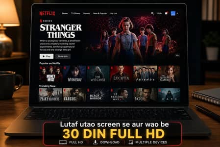 screen full hd available NËtflx screen(200 only)full month garrunty