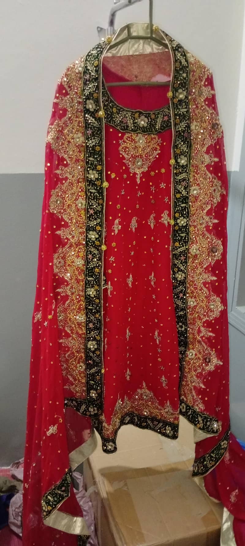 Red lehnga 1