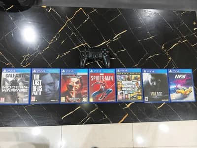 PS4 cds and controller in negotiable price