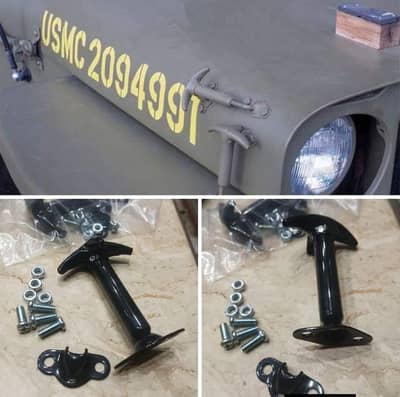 WILLYS Jeep, FJ40, bonnet hooks