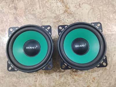 seavey 4inch woffer speaker pair 4ohm 80watts max 100watts, big magnet